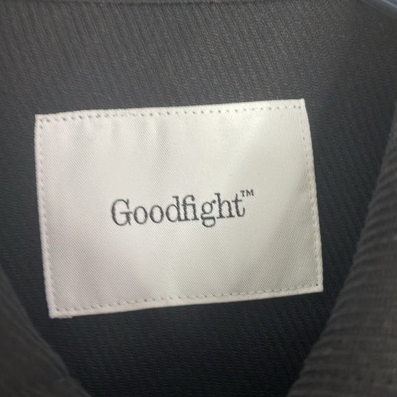 Goodfight Men's Black Textured Cotton Button Up Pockets Jacket Size Large - Picture 3 of 7